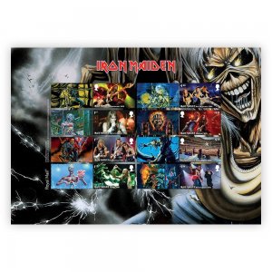 Stamps of Great Britain (Pre order) - 2023. Iron Maiden Eddie Collectors Sheet .