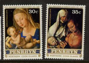 Penrhyn Island 105-6a MNH Christmas, Art, Paintings, Durer