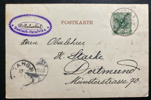 1900 Muhesa German East Africa Postcard Cover to Dortmund Germany