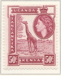 KENYA UGANDA AND TANGANYIKA 1954-59 50cMH* Stamp A30P4F40645-