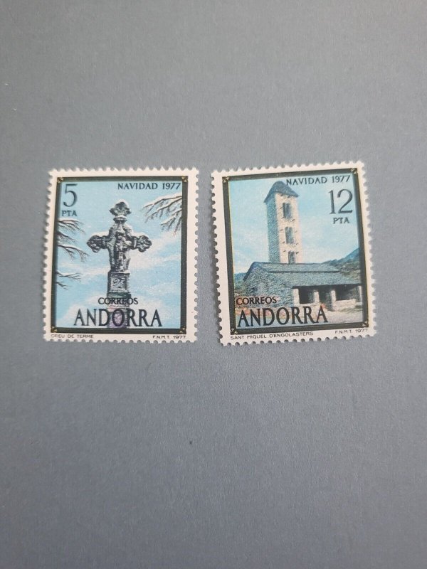 Stamps Spanish Andorra Scott #100-1 nh