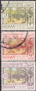 Sudan #133-135    Used Set