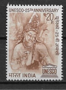 1971 India 546 UNESCO 25th Anniversary MNH