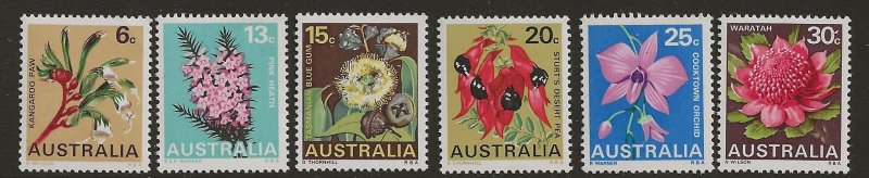 Australia 434-39  1968  set  6  VF MInt NH