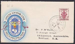 AUSTRALIA 1956 Olympic Games cover commem cancel FOOTBALL..................54071