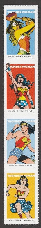 US 5149-5152 5152a Wonder Woman forever strip (4 stamps) MNH 2016 