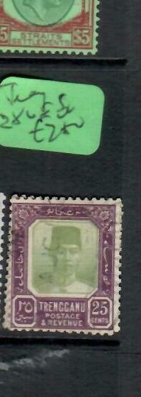 MALAYA TRENGGANU  (PP2706B)  SULTAN  25C  SG 38   VFU