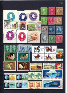 JASTAMPS:  Nice Vintage US Old  Stamp  LOT Collection, see scan