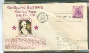 US 837 1932 3c Daniel Webster On An Addressed FDC With A Crosby Cachet