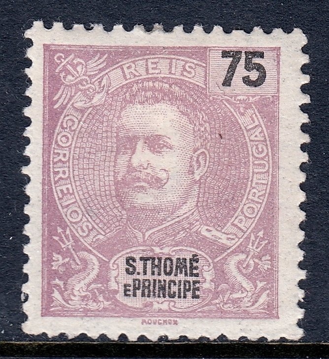 St. Thomas and Prince Islands - Scott #51 - MH - SCV $2.50