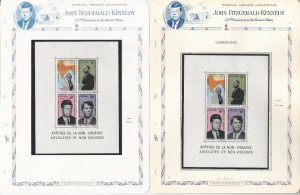 Cameroun Collection John F. Kennedy, C115a Overprints Mint NH, 4 Pages