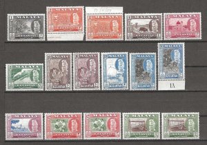 MALAYA/KELANTAN 1957/63 SG 83/94 MNH Cat £148