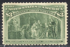 U.S. #243 Mint - 1893 $3.00 Columbian