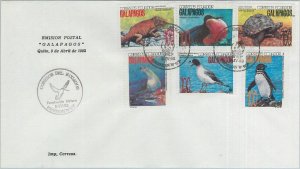 75748 - ECUADOR - Postal History - FDC COVER - GALAPAGOS Birds TURTLE 1992