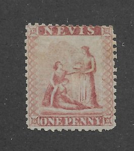 Nevis #5 MH - Stamp CAT VALUE $100.00