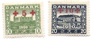 Denmark #B1-2  Mint Hinged Scott $31.00 W.184