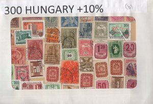 A Nice Selection Of 300 Mixed Condition Stamps From Hungary.  #02 HUNG300b