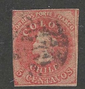 Chile 9b  Used  SC:$100.00