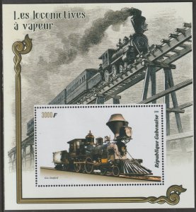 STEAM RAILWAYS perf m/sheet containing one value mnh