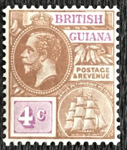 British Guiana #194 *MH* Single George V Seal of Colony Ship L21