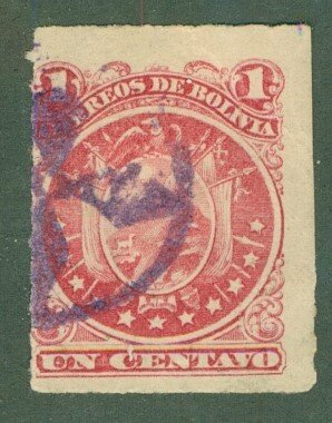 BOLIVIA 24 USED SCV $3.00  BIN $1.25