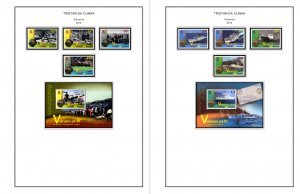 COLOR PRINTED TRISTAN DA CUNHA 2011-2020 STAMP ALBUM PAGES (45 illustr. pages)