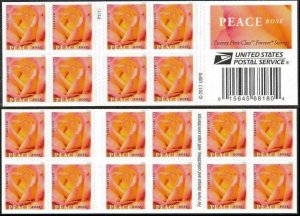 2018 US STAMP - PEACE ROSE - FOREVER BOOKLET OF 20 - SC# 5280