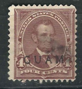 Guam 4 Used Fine 1899 SCV $175.00