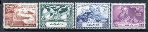 Jamaica 142-145, MNH, UPU-75 1949 Plane Ship Hemisphere Globe. 