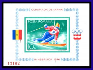 1976 - Rumania - Michel n 123a - S/D - MNH - JJOO Insbruck -  RU- 33