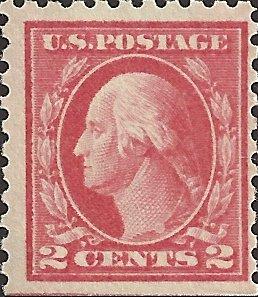 # 463 MINT HINGED CARMINE GEORGE WASHINGTON