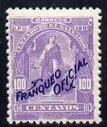 El Salvador 1899 Ceres 100c violet overprinted Franqueo O...
