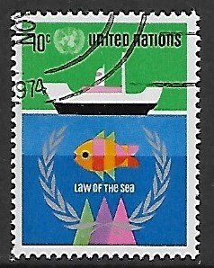 United Nations - N.Y. # 254 - Law at Sea - unused/CTO.....{AL25}