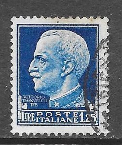 Italy 223: 1.25l Victor Emmanuel III, used, F-VF