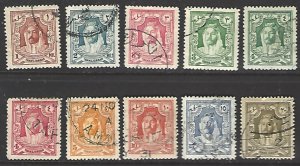 Jordan #169-178 Used Short Set of 10 cv $18.75