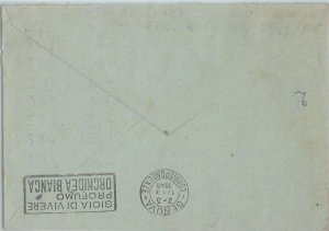 75657 -  ITALY  - Postal History - POSTMARK on COVER:  PERFUME Orchid  1949