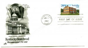 2636  Kentucky Statehood, ArtCraft FDC