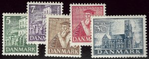 Denmark SC#252-256 Mint VF...Worthy of a close look!