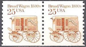 #2136, Pair.  \Bread Wagon\  MNH,  .25 cent