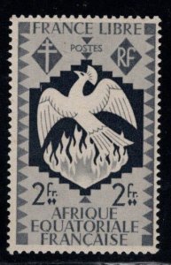 French Equatorial Africa Scott 150 MH* stamp from 1941 Phoenix Rising set