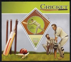 Madagascar 2015 CRICKET Victor Trumper s/s Perforated Mint (NH)