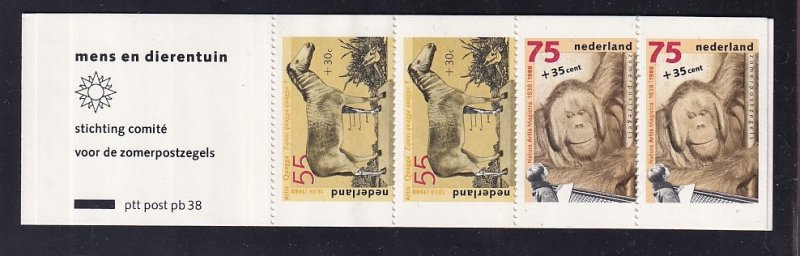 Netherlands  #B638a-B640a  MNH  1988 Cultural welfare booklet man and the zoo