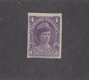 NEWFOUNDLAND # 84a VF-IMPERF VERY LIGHT USED 4cts DUCHESS OF YORK CAT VALUE $500