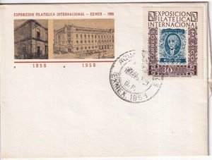 G025 Mexico 1956 Stamps Exhibition EXMEX cover