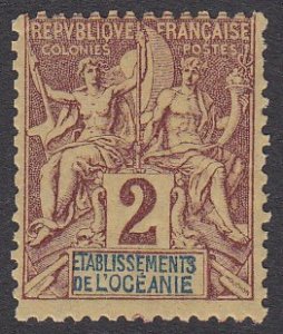 French Polynesia 2 MLH CV $2.75