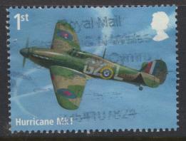 GB 2018 RAF 1st Class  100 Anniversary Issue  Hurricane MKII 
