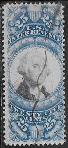 USA R112, 25c Washington Revenue, used, AVG