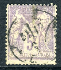 France 1877 Peace & Commerce 5 Franc Lilac VFU Z297 ⭐⭐