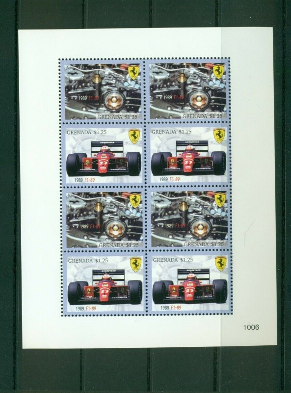 Grenada #3747 2010 Ferrari pair in a sheet of four pairs CV $7.75