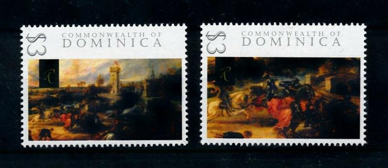 [100033] Dominica 2009 Art Painting Rubens Tournament Castle Souvenir Sheet MNH